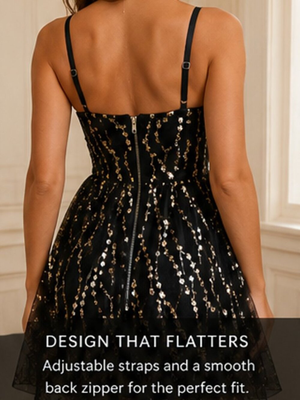 Victoria’s Secret Shimmer Corset Dress – Black Glam Collection  Size 10